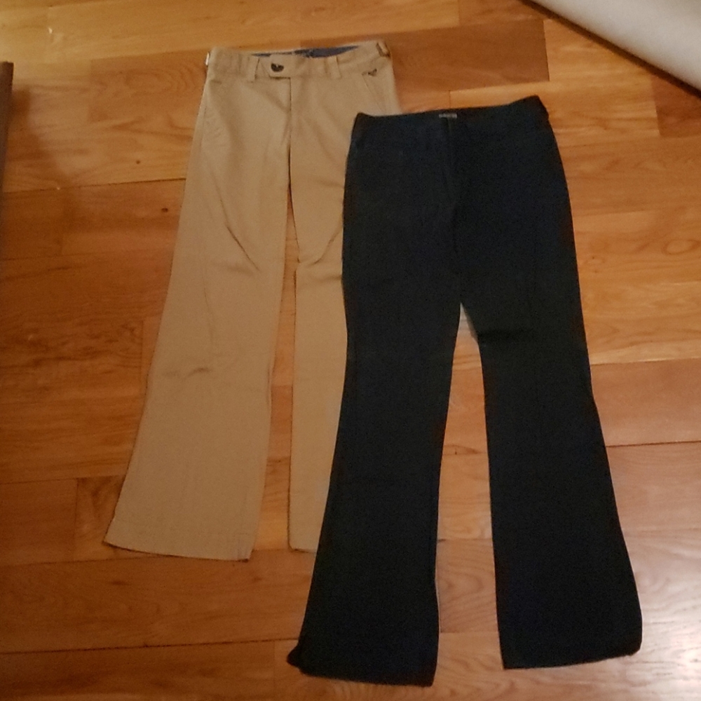 Wide Leg & flare leg trousers,  size 2 long.